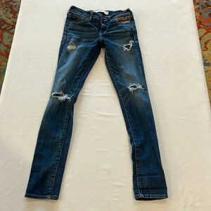 Abercrombie & Fitch vintage women’s‎ embellished jeans size 2 26 EUC